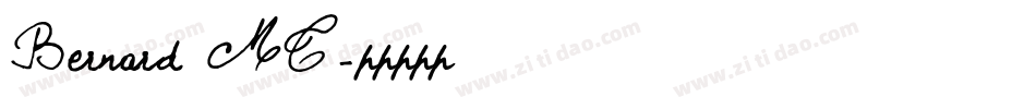 Bernard MT字体转换